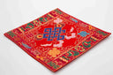 Endless Knot Bell & Dorje Mat | Red