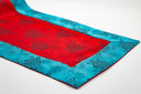 Turquoise & Red Brocade Shrine Cloth | 42”