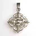 Large Double Vajra Pendant - Sterling Silver