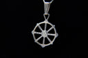 Large Dharma Wheel - Sterling Silver