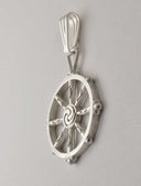 Large Dharma Wheel - Sterling Silver
