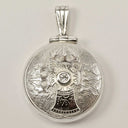 Medium Dorje Locket - Sterling Silver