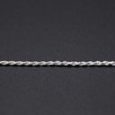 Sterling Diamond Cut Rope Chain