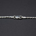 Sterling Diamond Cut Rope Chain