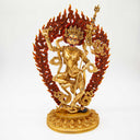 Extra Fine Fully Gilded Lion Face Dakini 13"