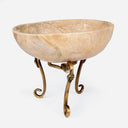 Brass Kapala Stand with Skulls - 3.75"