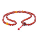 Carnelian and Amber Mala - 6mm