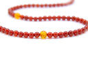 Carnelian and Amber Mala - 6mm