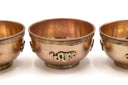 Copper and Brass Dragon Offering Bowls - 4.25"