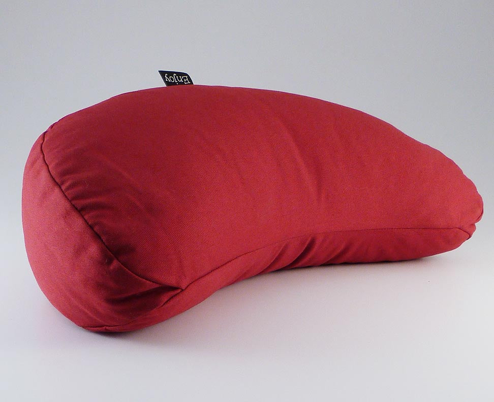 Red Crescent Moon Puja Cushion