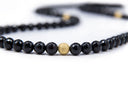 Faceted Black Onyx Mala - 8mm