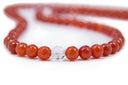 Faceted Carnelian Mala - 8mm