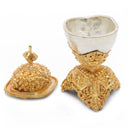 Ornate Gold and Silver Plated Kapala - 5" - Sale