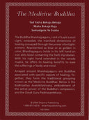Golden Medicine Buddha Card