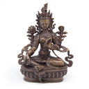 Green Tara Copper Statue - 8.5 inch