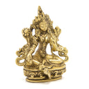 Green Tara Statue - Brass  - 4.25"