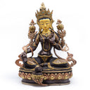 Green Tara Statue - 3 Metals - 14"