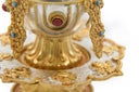 Gold and Silver Plated Long Life Vase - 9 inch