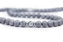 Matte Gray Druzzy Agate Mala - 8mm