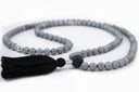 Matte Gray Druzzy Agate Mala - 8mm
