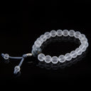 Matte Quartz Crystal Wrist Mala - 8mm