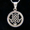 Pendant---Auspicious-Symbol---Endless-Knot---Sterling