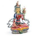 Red Tara Painted Statue - 9 inch - #7