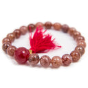 Strawberry Quartz Wrist Mala - 8mm