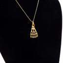 Stupa Pendant w/ gold and precious gems