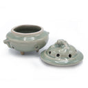 Frog Ceramic Incense Burner with Lid
