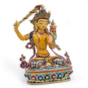 Manjushri Painted Statue - 9.5 inch
