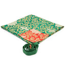 Green and Gold Flower Folding Text Cover