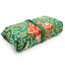 Green and Gold Flower Folding Text Cover
