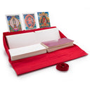 Red Peony Brocade Text Holder