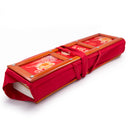 Red Peony Brocade Text Holder - Large