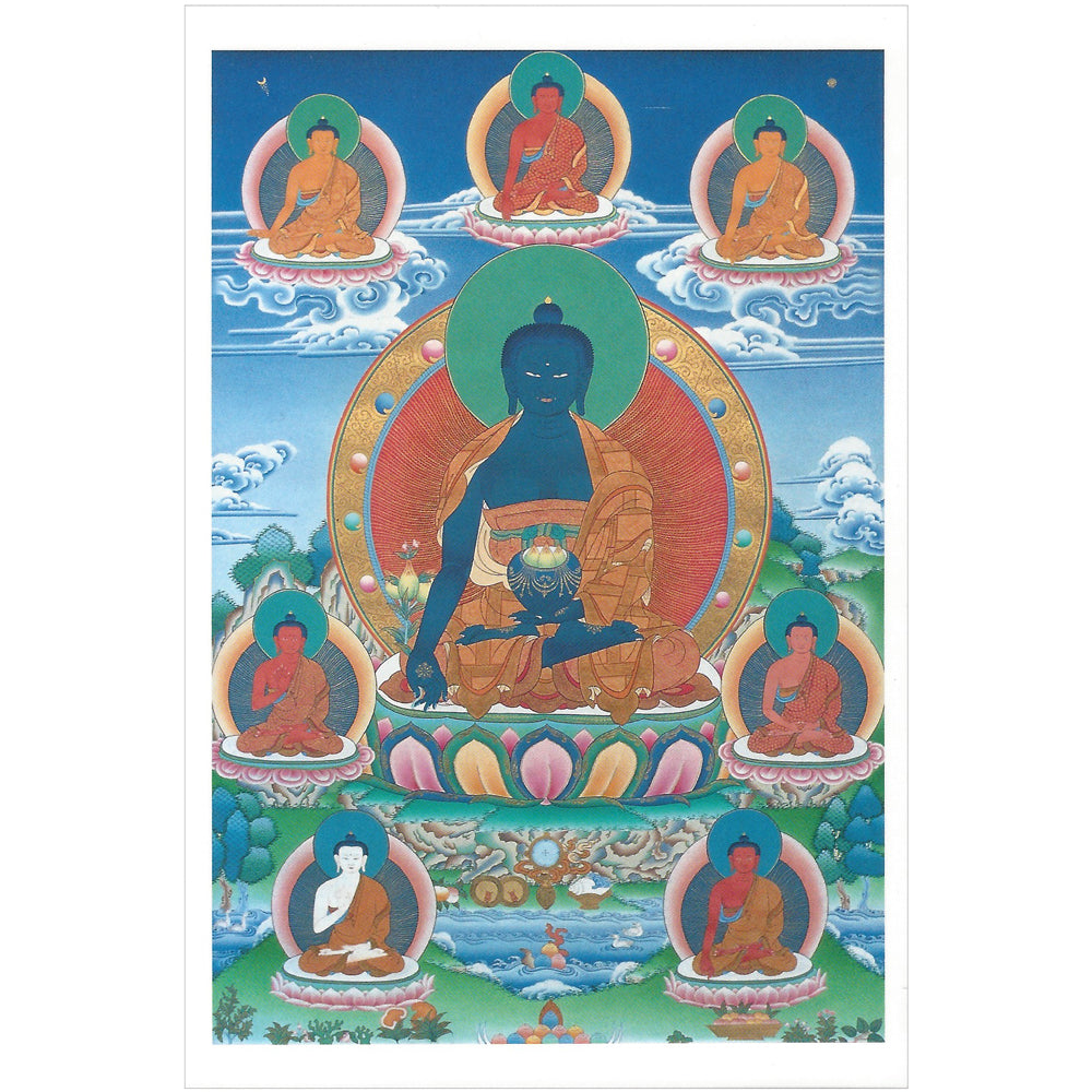 8 Medicine Buddhas Card