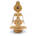 Fully Gold-plated Long Life Vase - 8.5 inch