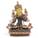 White Tara Statue - 3 Metals - 13"