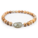 Wood Jasper Prostration Mala - 8mm