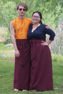 Wraparound Burgundy Chuba Skirt