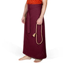 Wraparound Chuba Skirt - Summerweight - Burgundy