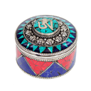 Turquoise Om Jewelry Box