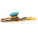 Light Wood Traditional Damaru with Jewels