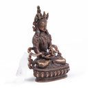 Amitayus Oxidized Copper Statue - 5"