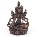 Green Tara Oxidized Copper Statue - Small