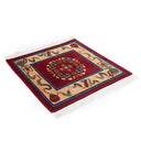 Red Car Seat Rug Set