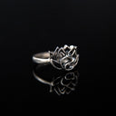 Lotus Blossom Outlined Ring