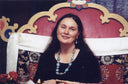 Lama Tsering on Throne Photo