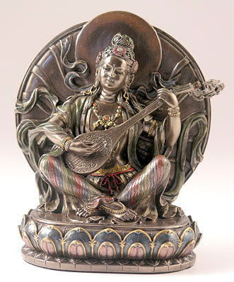 Sarasvati Cast Resin Statue
