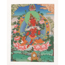 Thangka Print - Red Tara v2 -Canvas Print